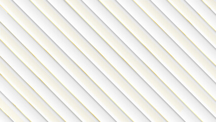 Obraz premium Beautiful abstract and elegant white background with golden diagonal line. Luxury template design. Minimal clean background