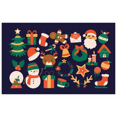 set of chritsmas elements vector illustration
santa claus set vector illustration
santa claus with gifts vector illustration
santa claus and christmas tree vector illustration
