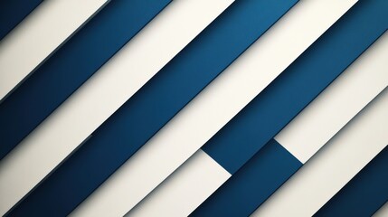 Obraz premium A dynamic composition of angled blue and white stripes creating a modern, textured background.