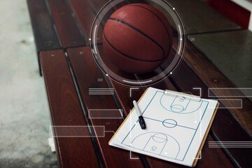 Young basketball player shoot