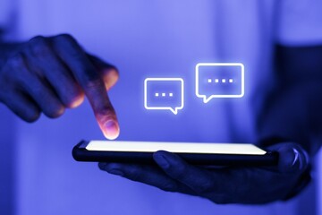 man using mobile phone