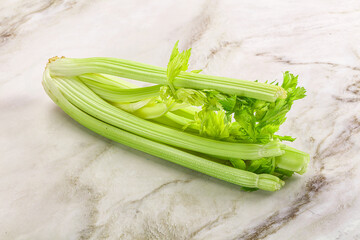 Vegan cuisine - raw celery stem