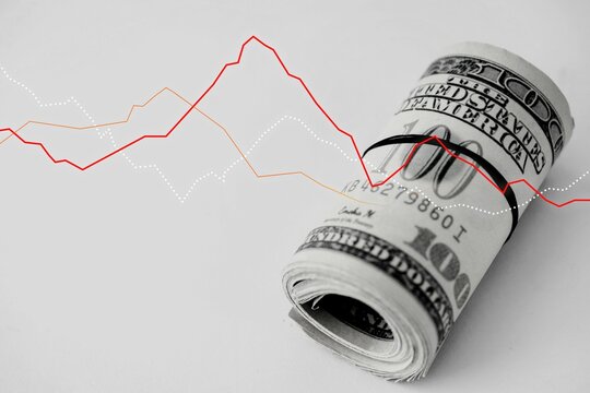 Business investment analytic graph remix