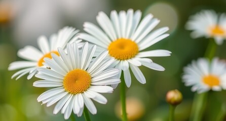 Obraz premium daisies in a garden