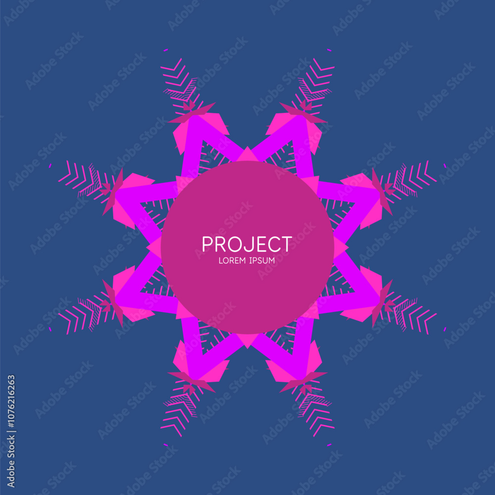 Poster a minimalistic poster for placing information and text. a template for graphic design with geometric