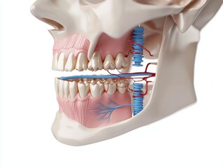 Explore the complex anatomy of the human jaw and its surrounding structures for a deeper understanding of oral biology