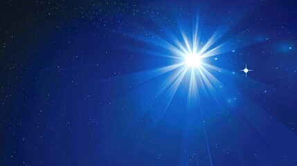 Naklejka premium Vector Abstract, science, futuristic, energy technology concept. Digital image of light rays, stripes lines with blue light background