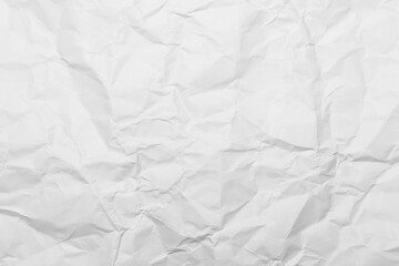 Fototapeta premium White Paper Texture background. Crumpled white paper abstract shape background with space paper recycle for text