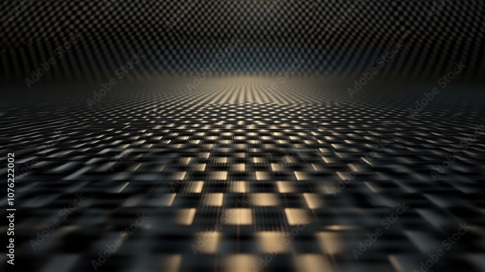Poster abstract close-up of a textured surface in black and gold tones, creating a modern and dynamic feel.
