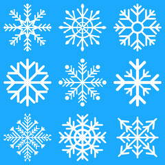 Christmas snowflakes seamless pattern for background, wallpaper, illustration,wrapped paper, wrapped gift