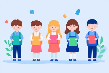 2408_053.Group of students learning school lifestyle