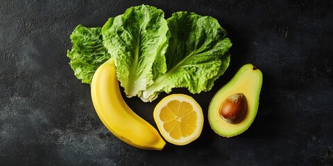 Nutritious avocado, banana, and lettuce can all be prepared by steaming, creating a healthy cooking option that combines these beneficial ingredients.