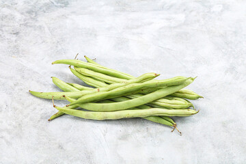 Raw fresh young green bean