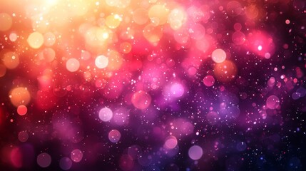 Vibrant Bokeh Lights with Warm Tones