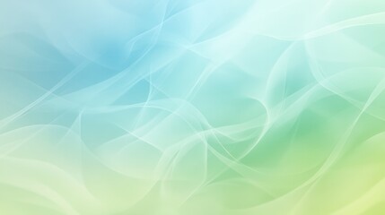 Serene Wellness: Soft Pastel Green and Blue Gradient with Calming Organic Shapes for Balance and Tranquility