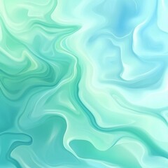 Obraz premium Serene Tranquility: Calming Blue and Green Gradient Background with Organic Elements for Wellness Concept