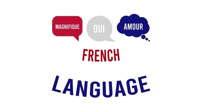 French language day motion video, ideal for French language day celebration