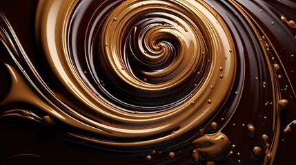 A photo of a mocha espresso swirl