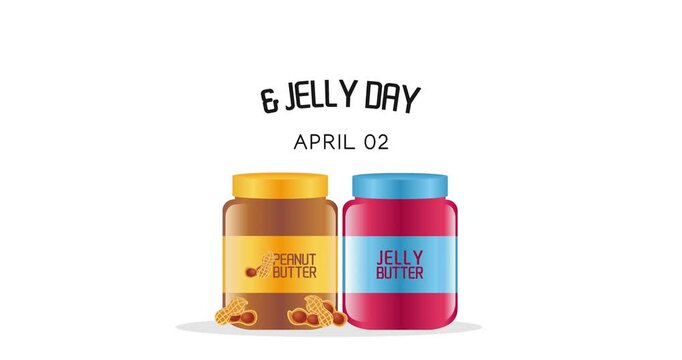 national peanut butter and jelly day motion video, ideal for national peanut butter and jelly day celebration