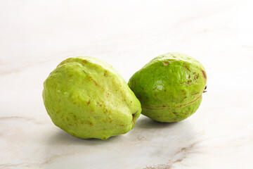 Ripe fresh green green guava