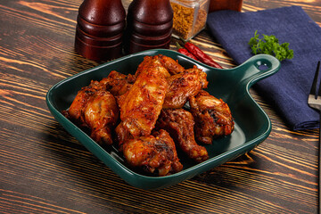 Hot and spicy Buffalo chicken wings