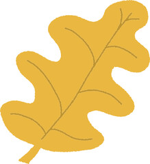illustration of an yellow leaf