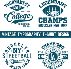 New York college vector label and print design for t-shirt Basketball graphic College Brooklyn typography Vector