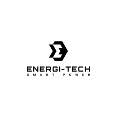 energitech smart power logo for company or etc
