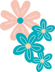 frame accessory two types flower