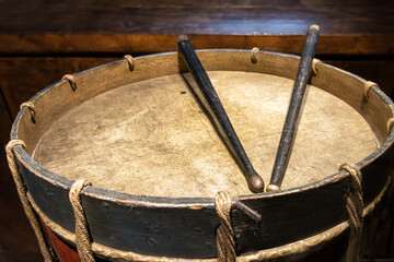 The infantry regiments drum with sticks, France, 18th century