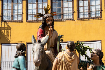Palm Sunday Procession of Jesus' triumphal entry into Jerusalem