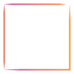 Rectangular gradient border. Vector illustration