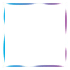 Rectangular gradient border. Vector illustration
