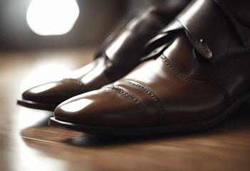 dress close leather polished shoes