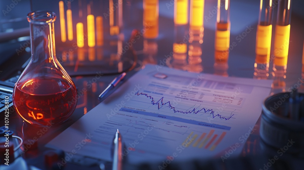 Poster analyze profitability trends using high-resolution data visualization in business science