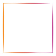 Rectangular gradient border. Vector illustration