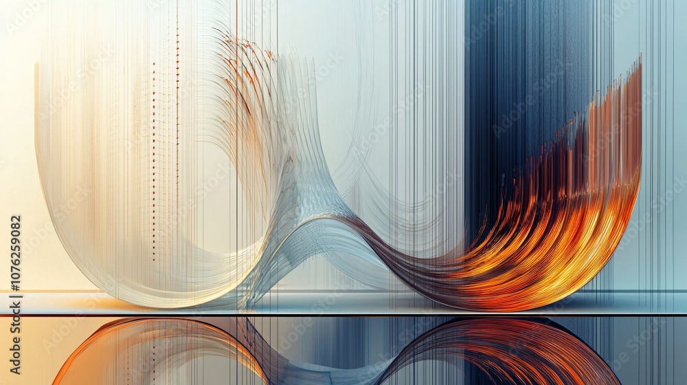 Poster explore the dynamic growth of data through a stunning high-definition image of an ascending graph