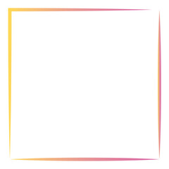 Rectangular gradient border. Vector illustration