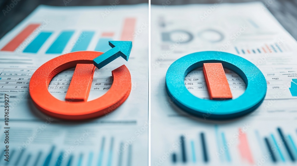 Poster analyze the impact of profitable bar growth using high-resolution split image insights for business 