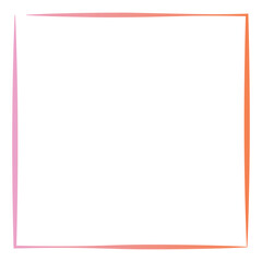 Rectangular gradient border. Vector illustration