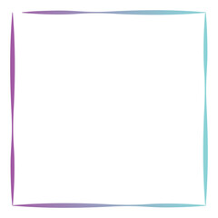 Rectangular gradient border. Vector illustration