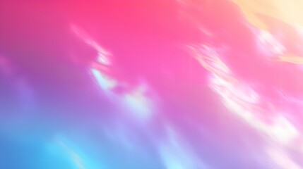 Abstract fluid iridescent holographic curved gradient in motion colorful gradient design on black background