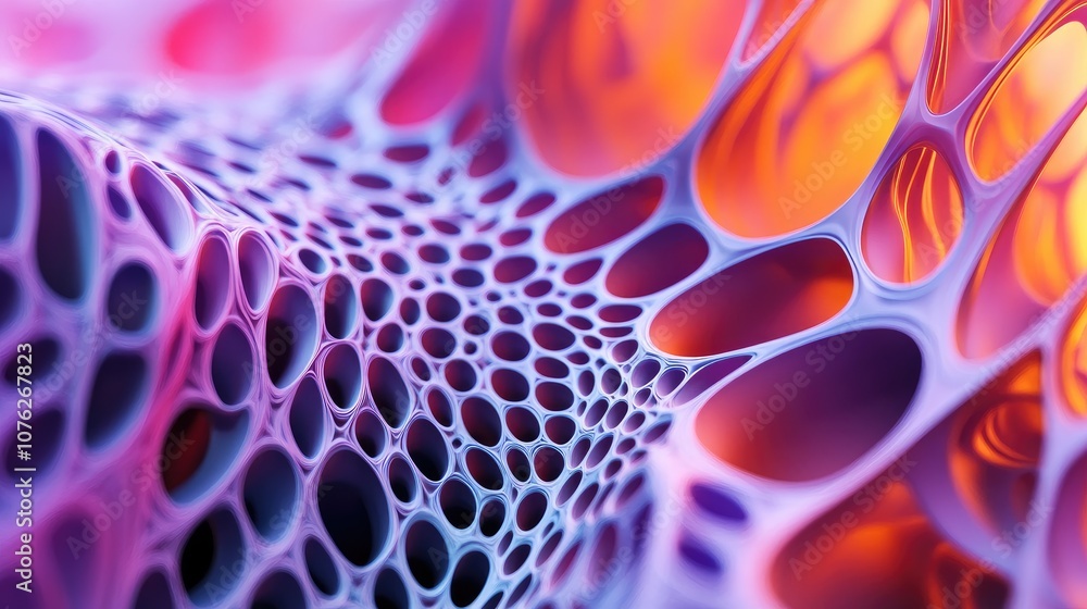 Poster 3d wallpaper with fractal patterns, showcasing intricate shapes and colors that create depth and com