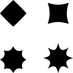 Abstract shapes modern elements, geometric shapes