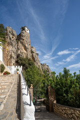 church tower high on the rock