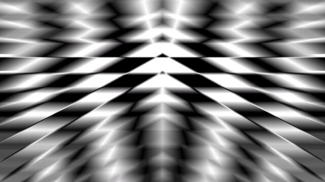 Abstract creative black and white geometric diamond shape pattern motion background. Video animation Ultra HD 4k footage.