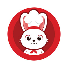 Minimalist Cute Rabbit Logo Vector - Adorable Bunny Icon for Modern Branding, Pet Illustrations, and Nature-Themed Designs