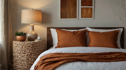 bed in bedroom