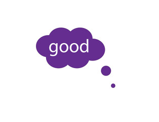 ok the purple communication icon on a white background