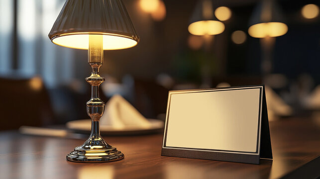 fine dinning and set sign on table, 